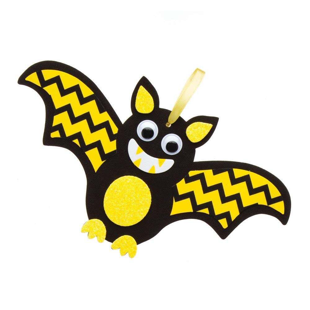 Baker Ross AW769 Halloween Bat Decoration Kit - Foam Craft for Kids Ages 3+