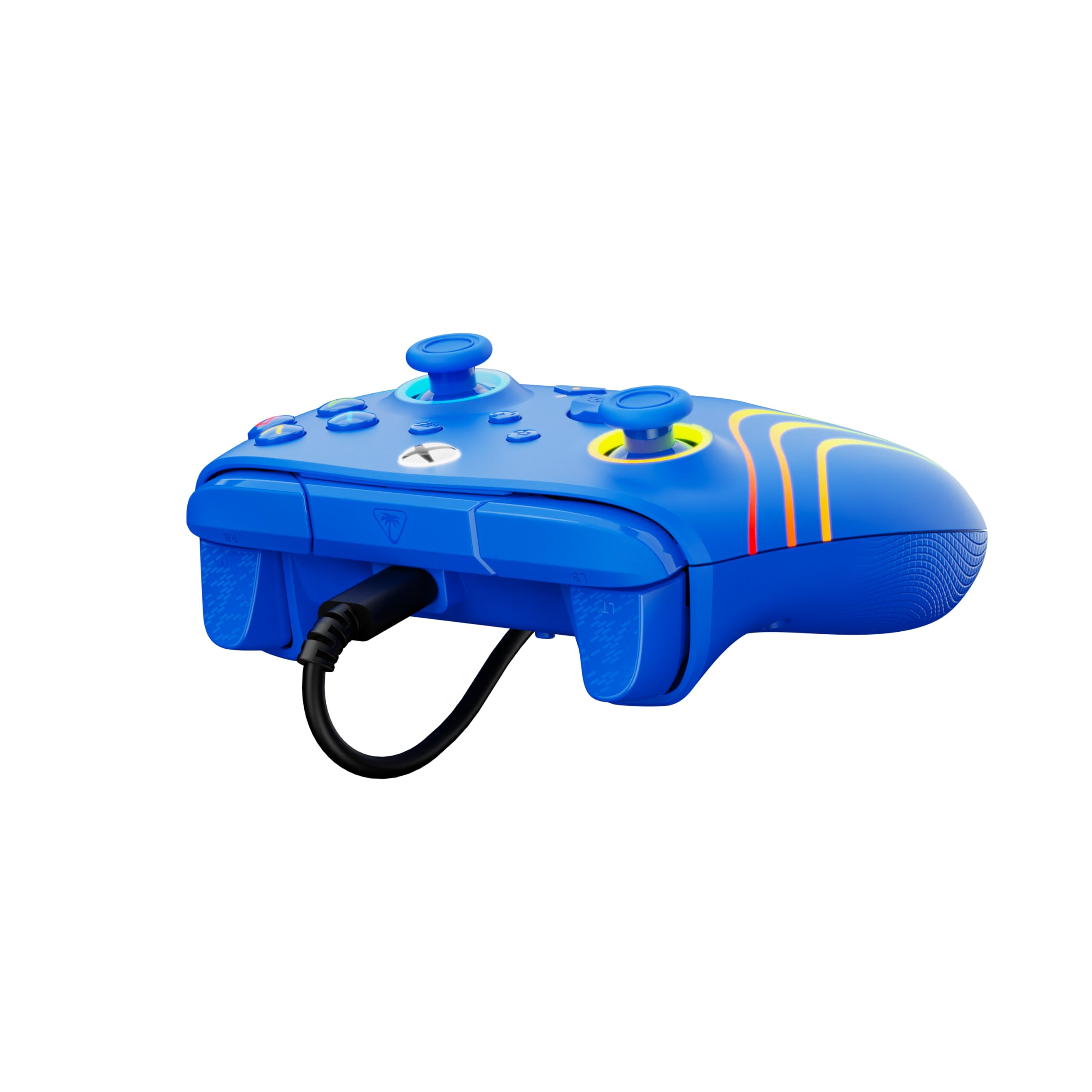 Turtle Beach Afterglow Wave Blue Wired RGB Gaming Controller with Mappable 4