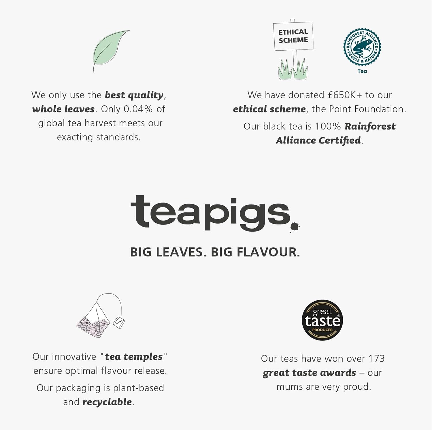 teapigs - Lemon and Ginger Tea Bags 15 x 37.5g 11