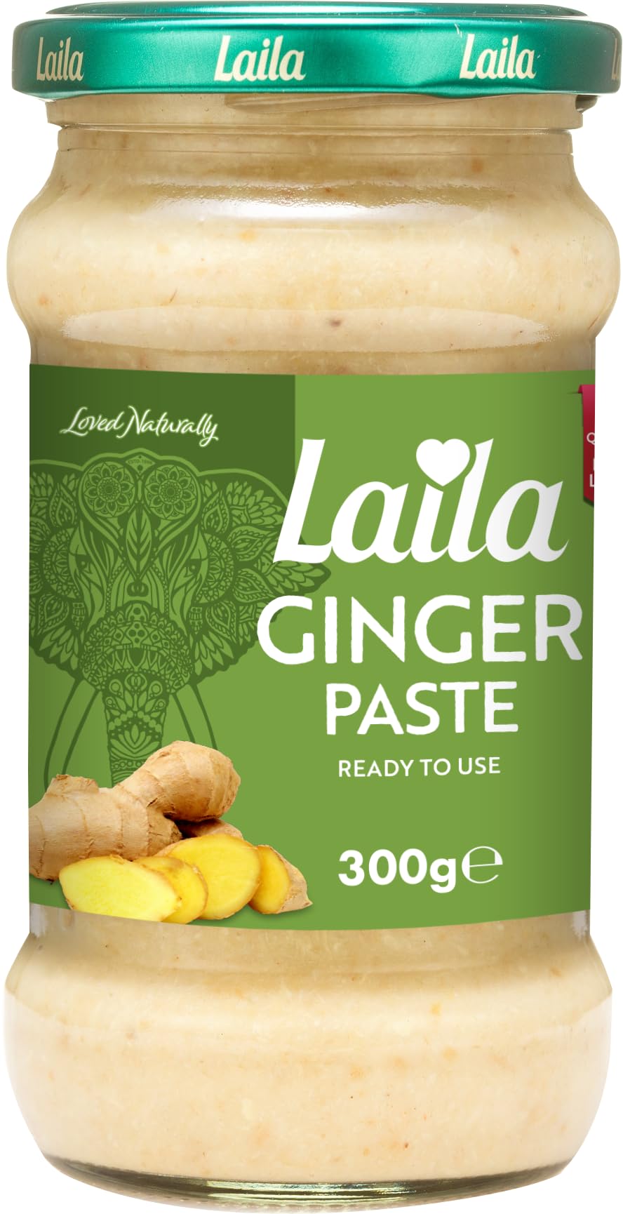 LAILA Ginger Paste 300g - Cooking Paste for Curries, Marinades & Stir-Fries