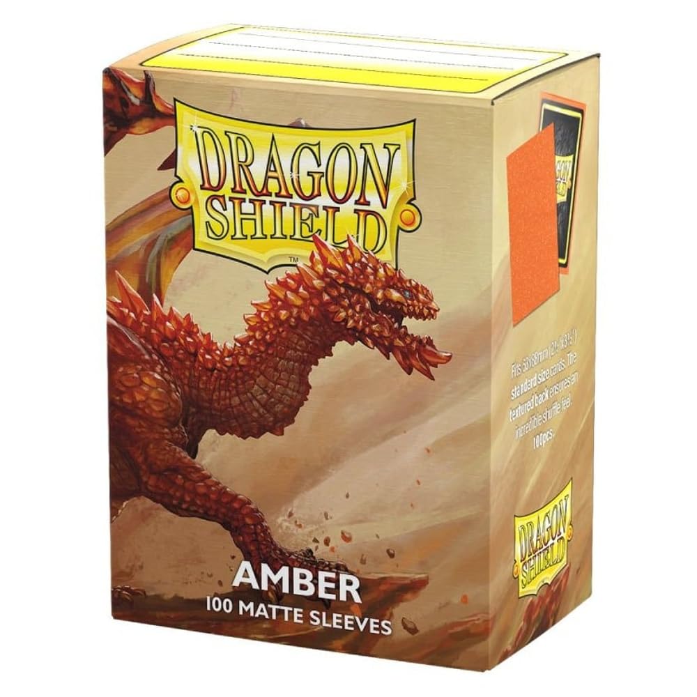 Dragon Shield Matte Amber Card Sleeves (100 Count)