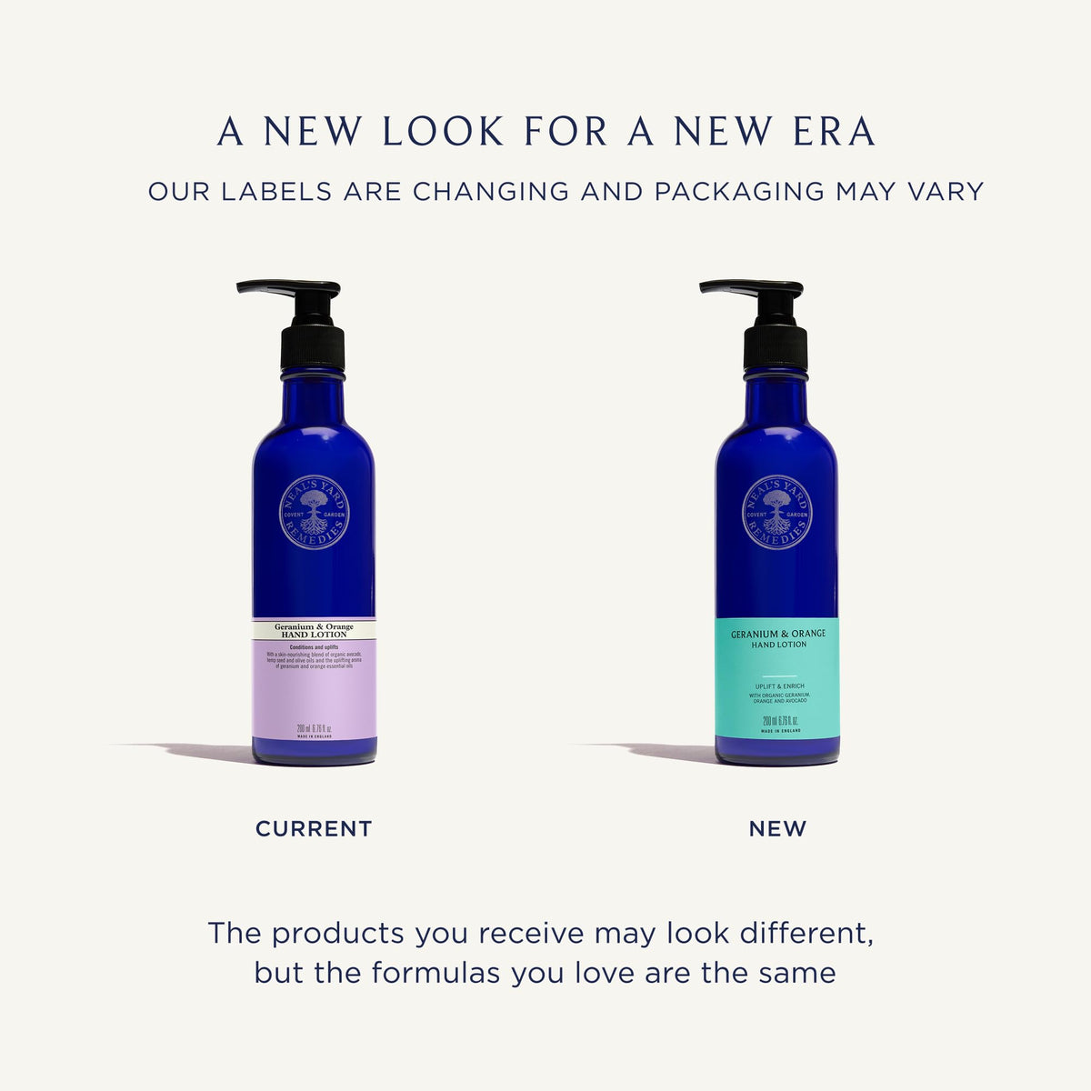 Neal's Yard Remedies Geranium & Orange Hand Lotion - Lightweight Moisturiser, 200ml