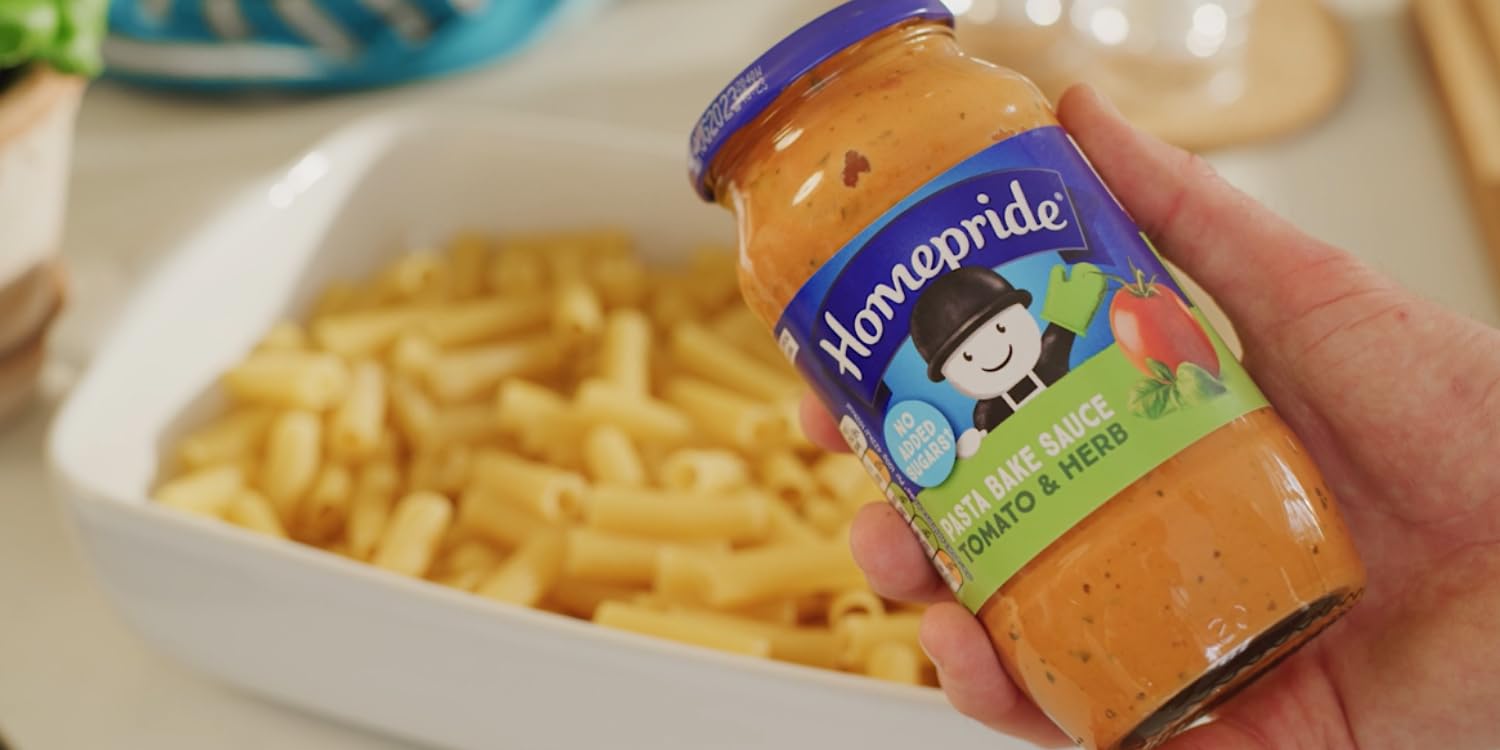 Homepride No Added Sugar Creamy Tomato & Herb Pasta Bake Sauce, 485g Jar 4