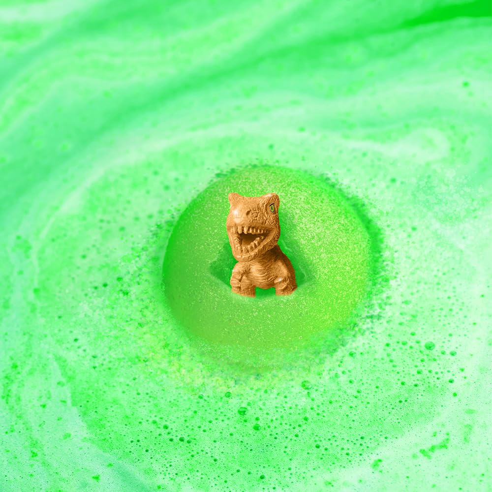 ZIMPLI 3 Pack Dino Surprise Bath Bombs with Hidden Dinosaur Toy | Fruity Scent | Ages 3+ 7