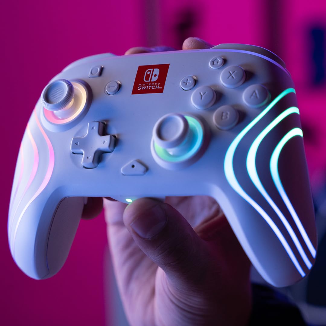 Afterglow Wave Wireless Controller for Nintendo Switch - White 3