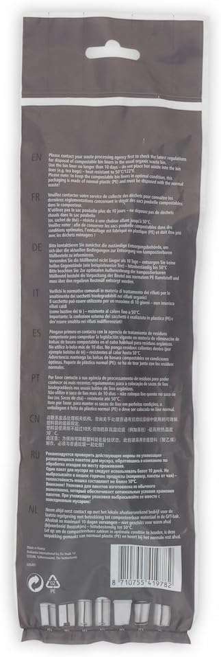 Brabantia - Compostable Bin Liners Size C, 10-12L, 10 Bags, Green 5