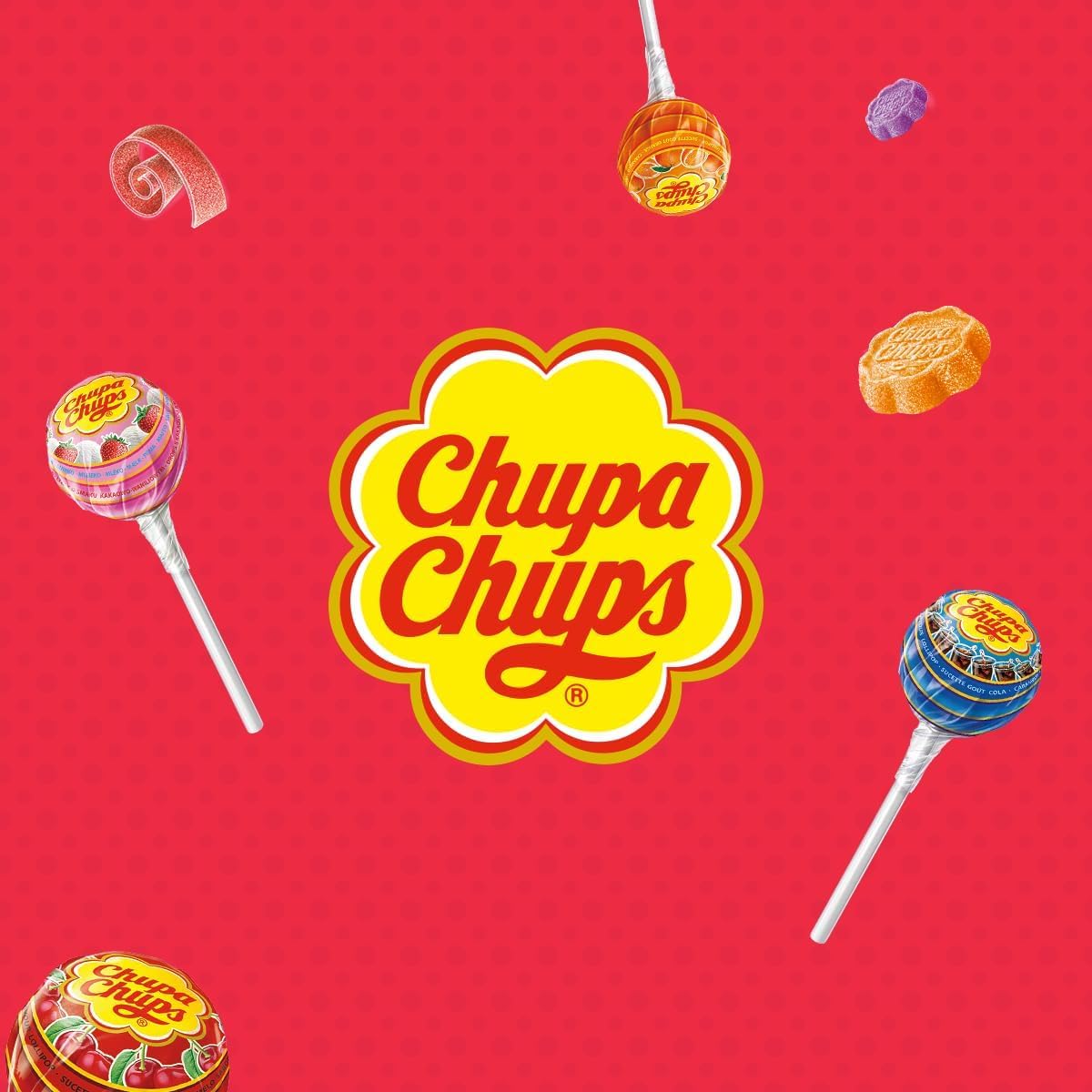 Chupa Chups Cherry Stix - Fondant Filled Chewy Sweets, 150 Pack 4