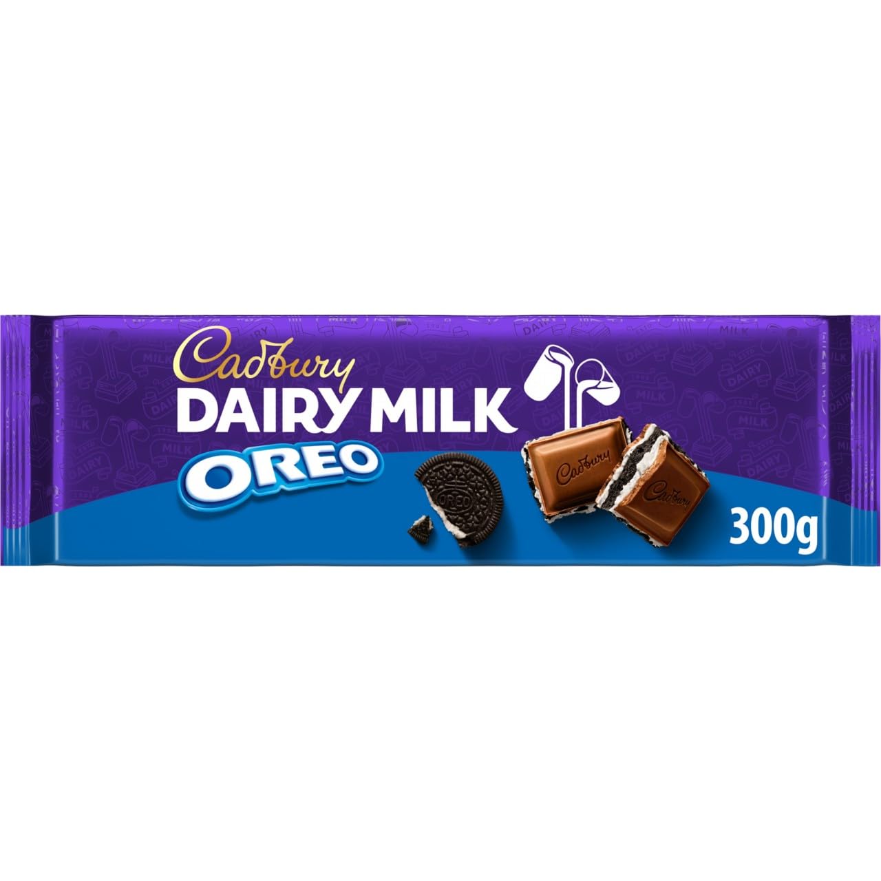 Cadbury Dairy Milk Oreo Chocolate Bar with Creamy & Crunchy Oreo Pieces - 300g 4