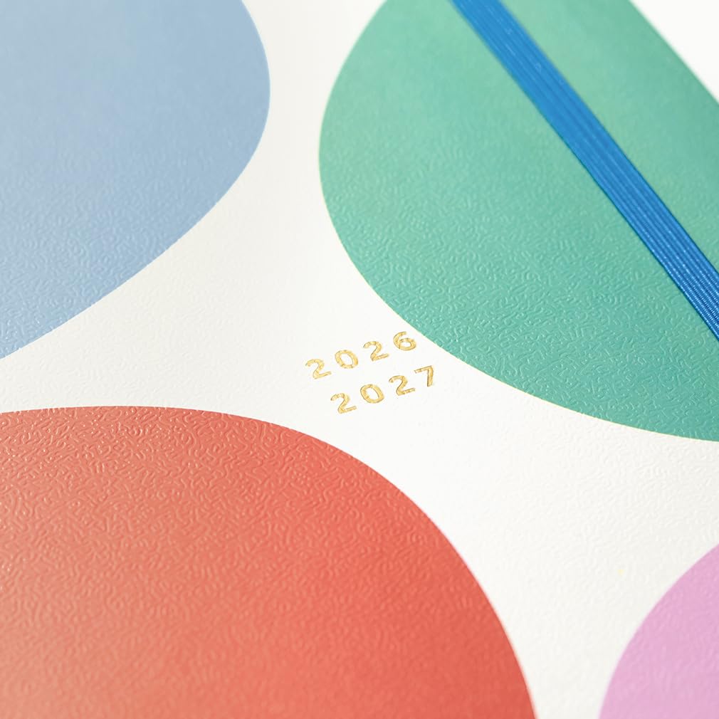 Busy B A5 Day-A-Page Academic Diary - Aug 2026 to Aug 2027 | Spot Cover | Elastic Closure 2