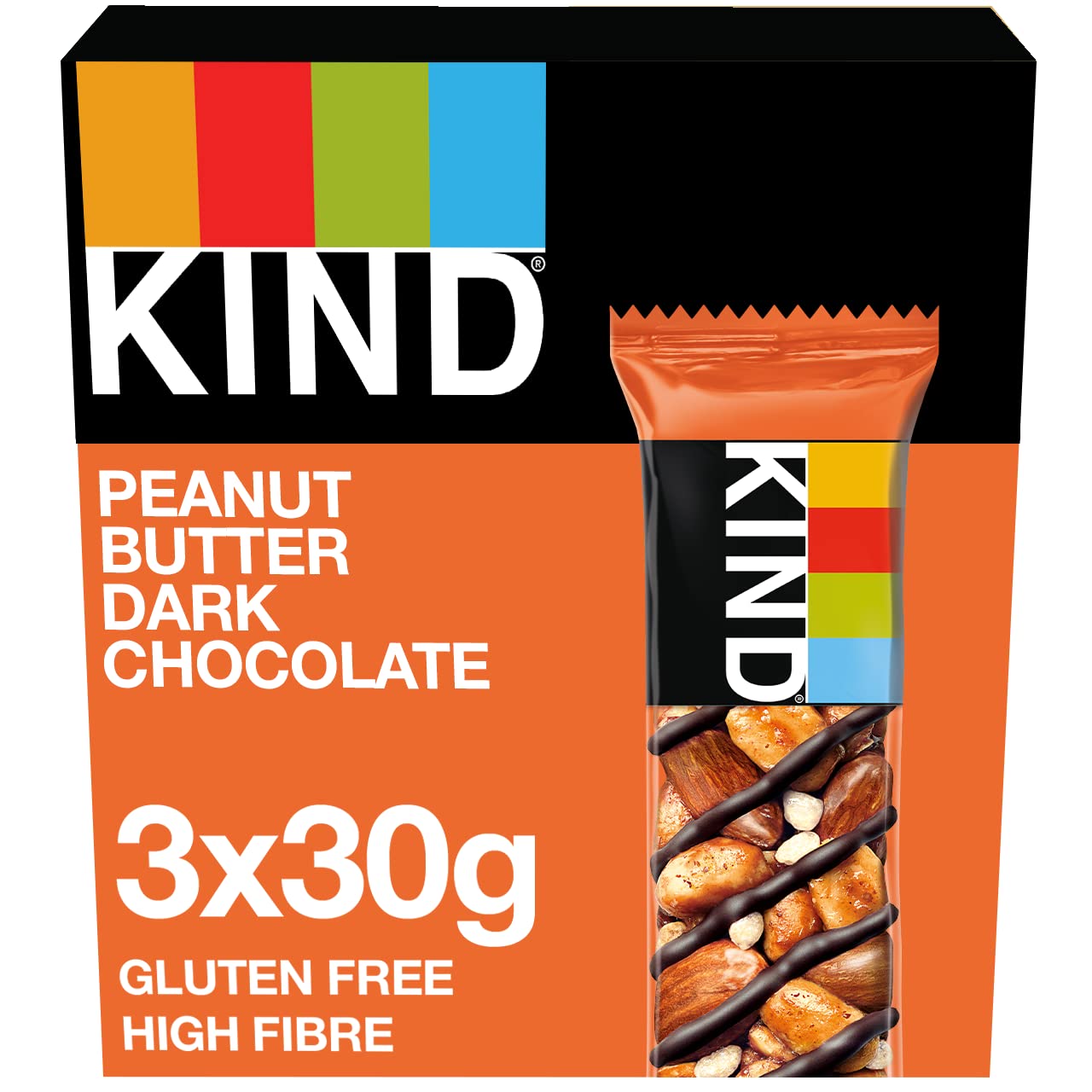 KIND - Peanut Butter Dark Chocolate Gluten Free Snack Bars Multipack