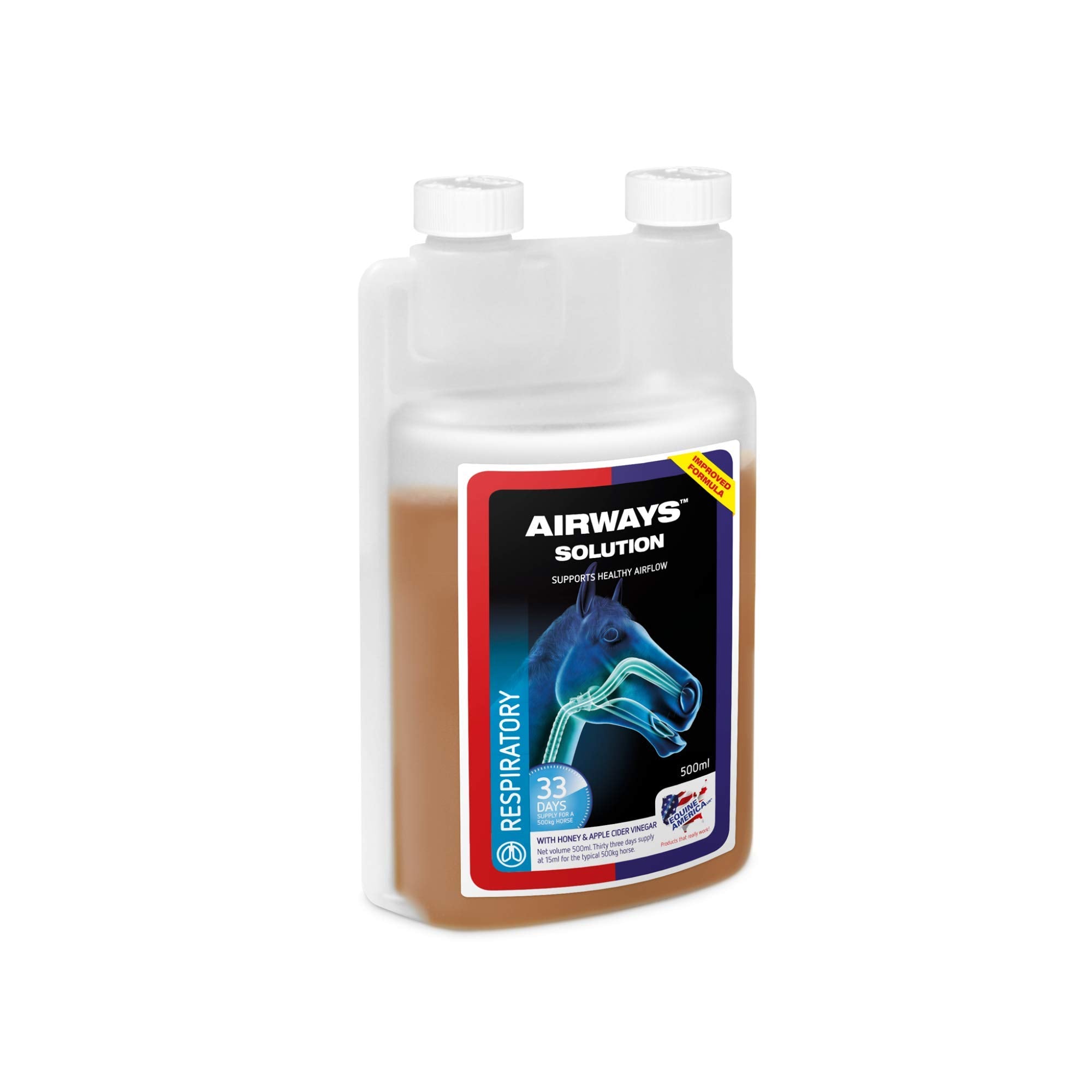 Equine America Airways Solution - Supports Respiratory Health | 500ml 1