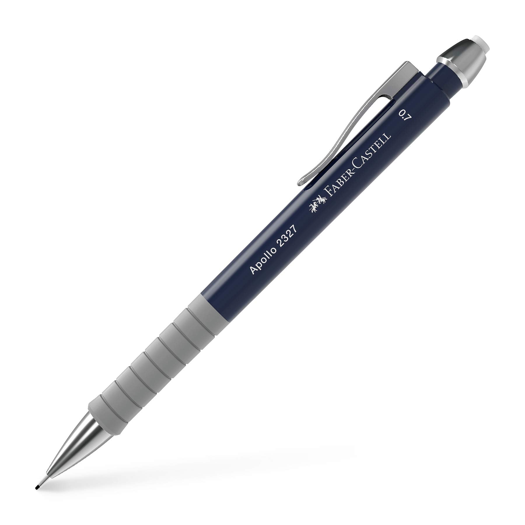Faber-Castell Apollo Mechanical Pencil - 0.7mm Fine Point | Ergonomic Grip | Dark Blue