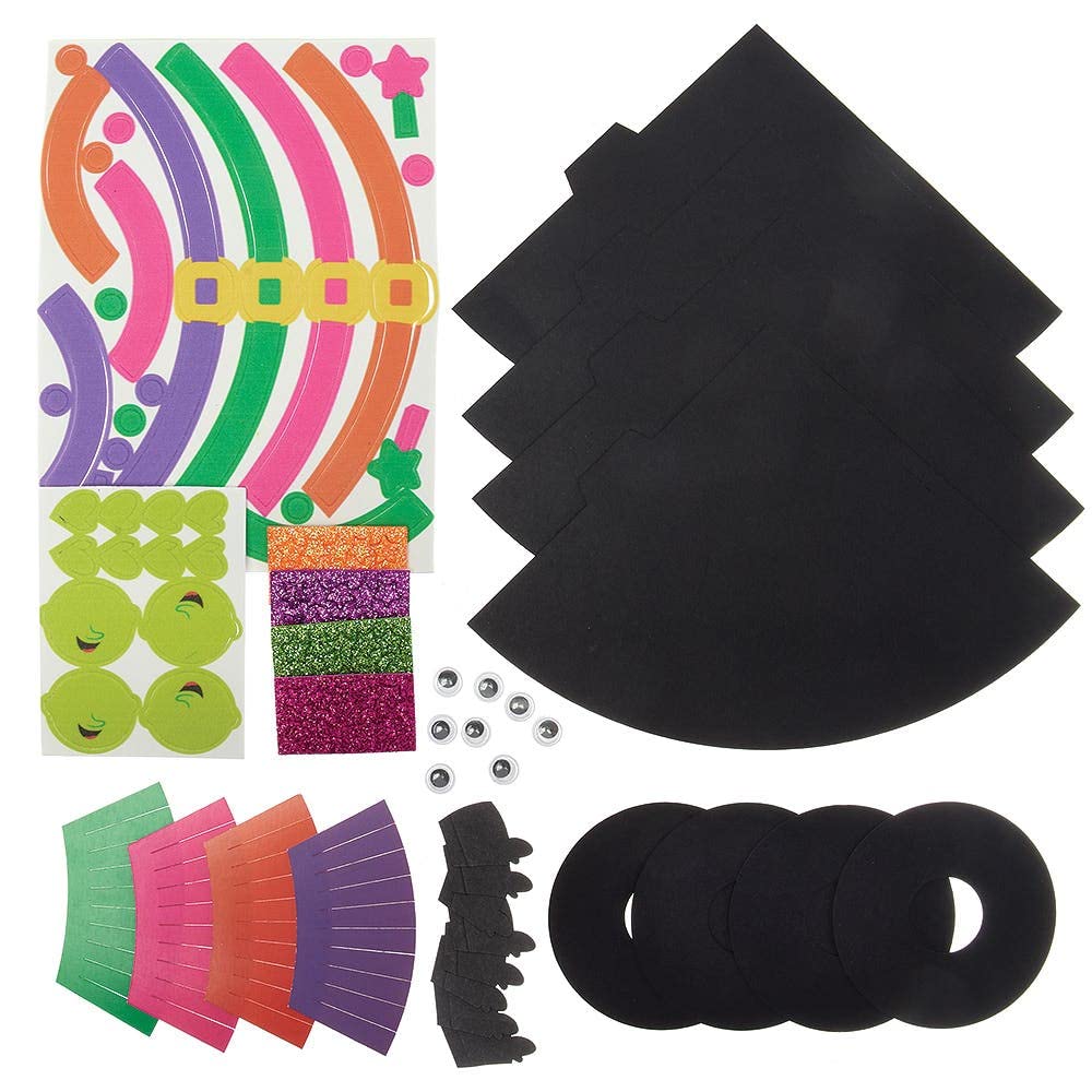 Baker Ross FX175 Build a Wicked Witch Craft Kit - Pack of 4, Halloween Foam & Card Decoration Set 3