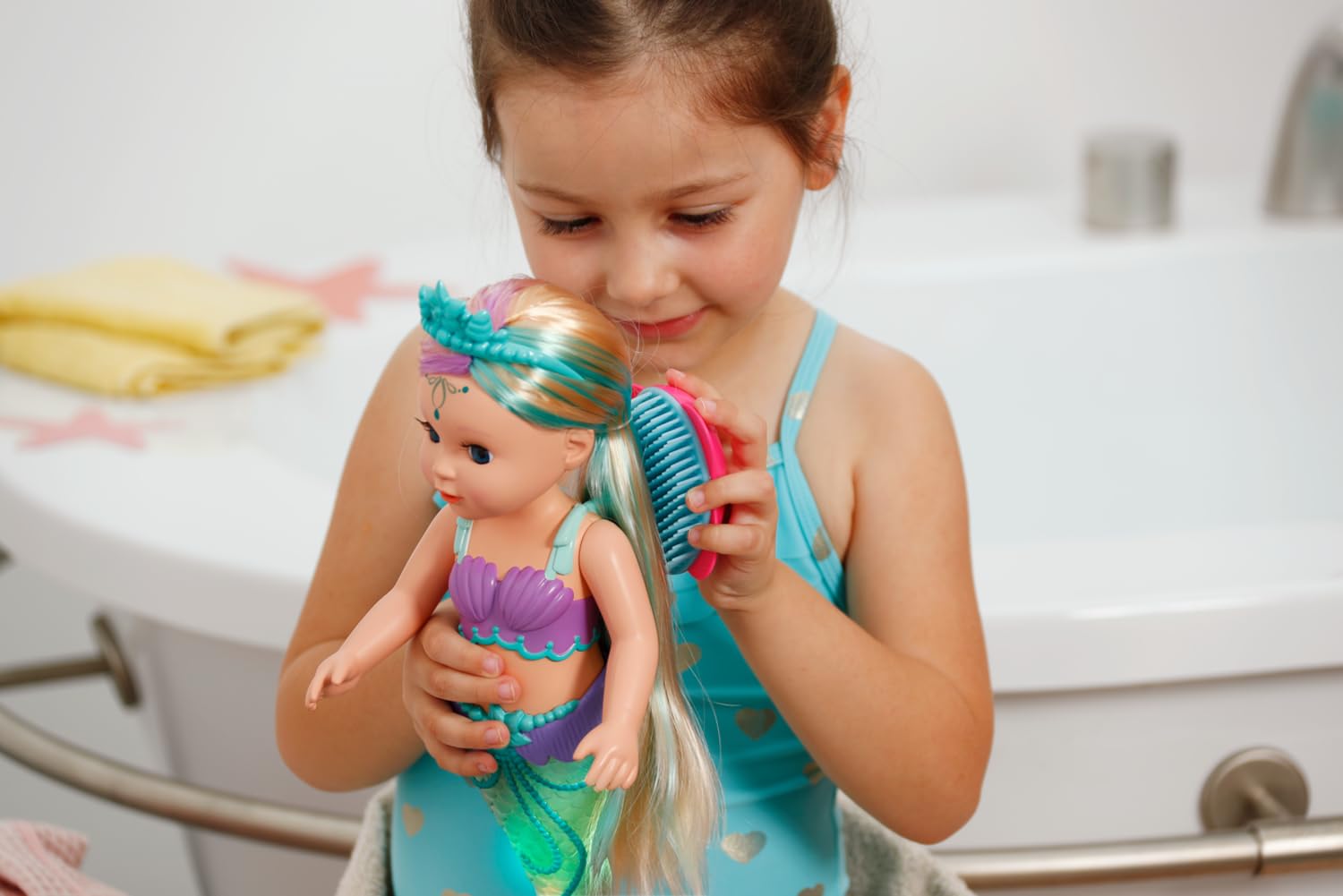 BABY born Mermaid - 43cm Color-Changing Light-Up Tail Doll for Ages 3+ 15