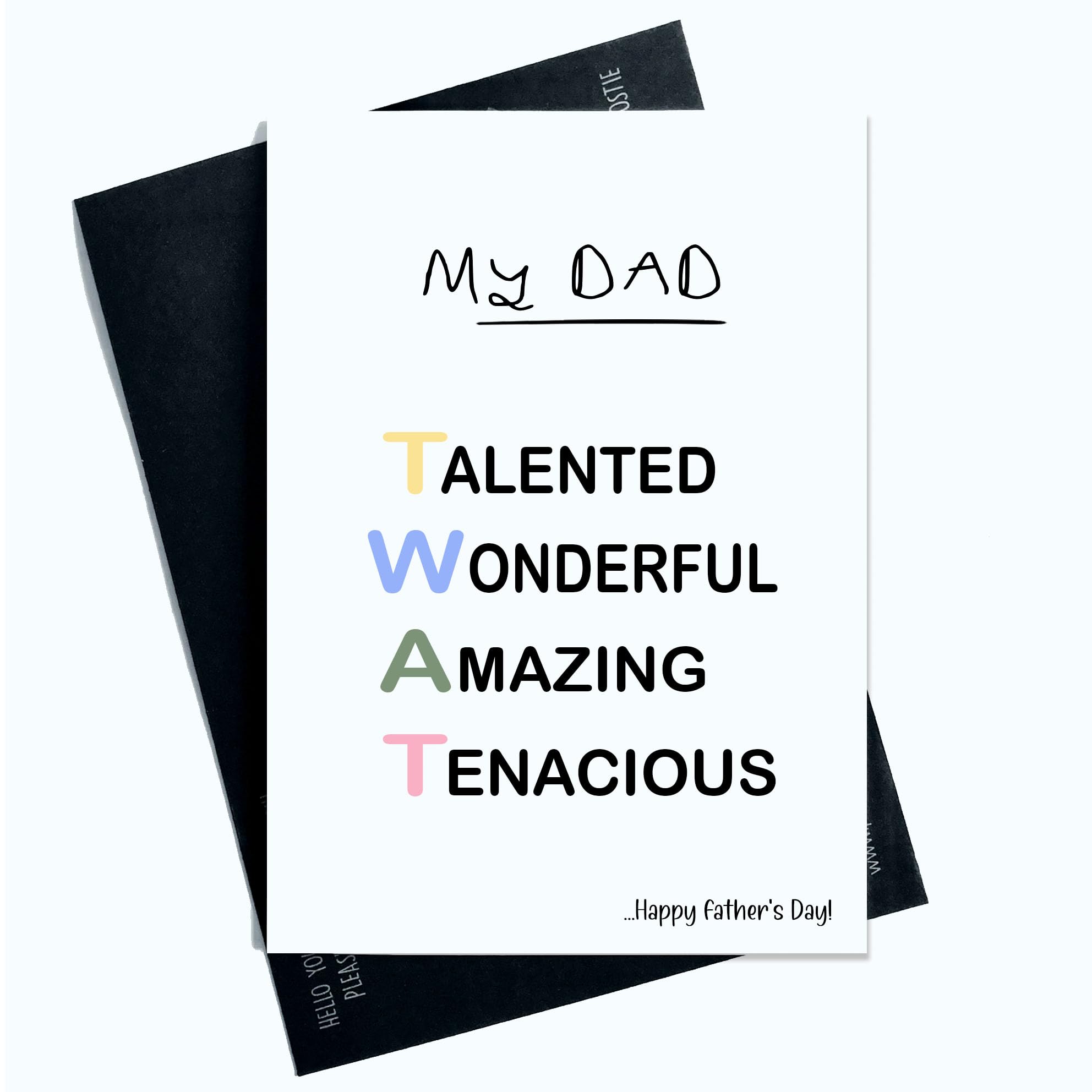 Peachy Antics Funny Father's Day Greeting Card for Dad | A5 Size | Blank Inside 1