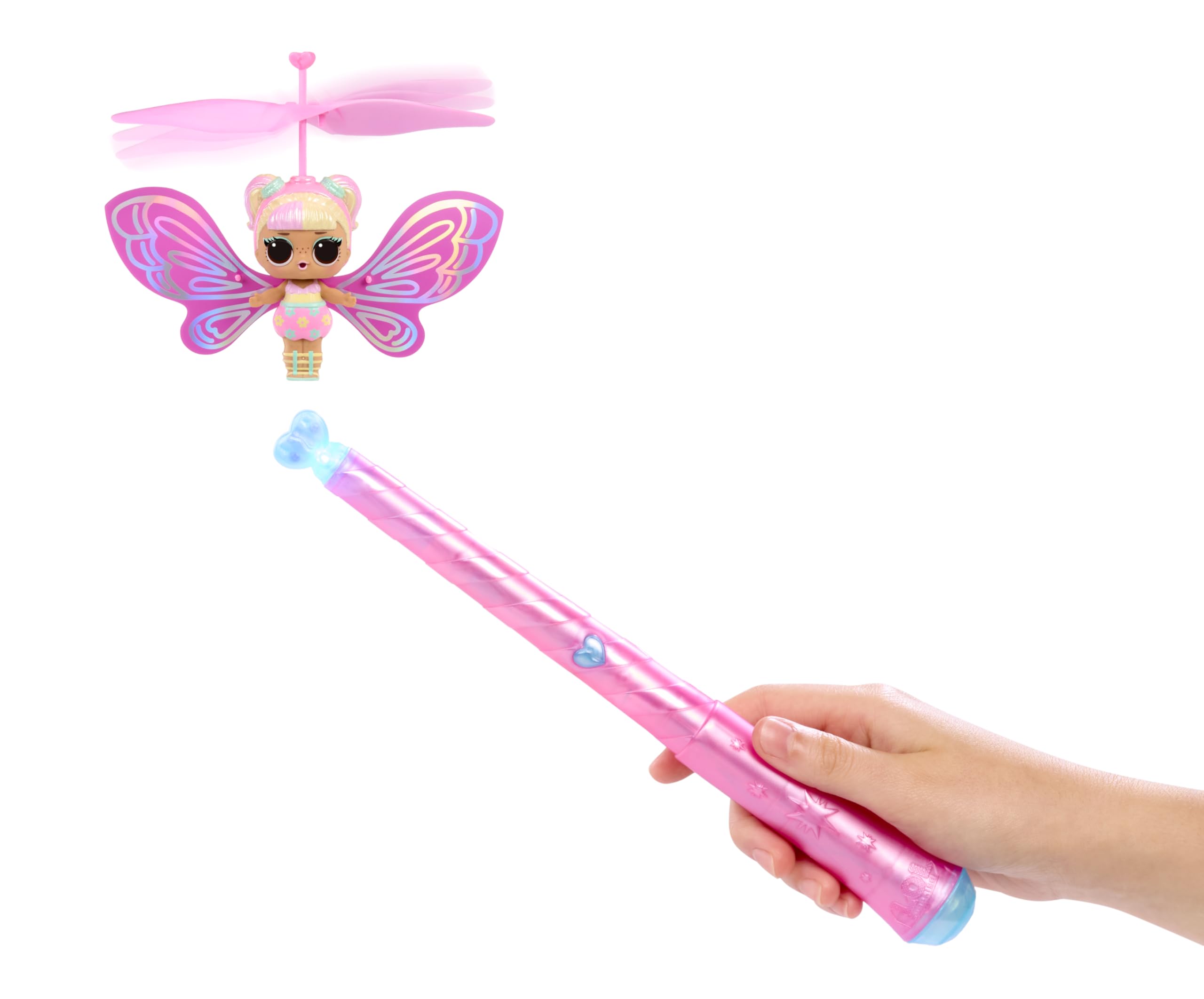 L.O.L. Surprise! Magic Flyers Fairies Tots - Flower Child - Rechargeable Flying Doll with Magic Wand, Ages 3+ 3