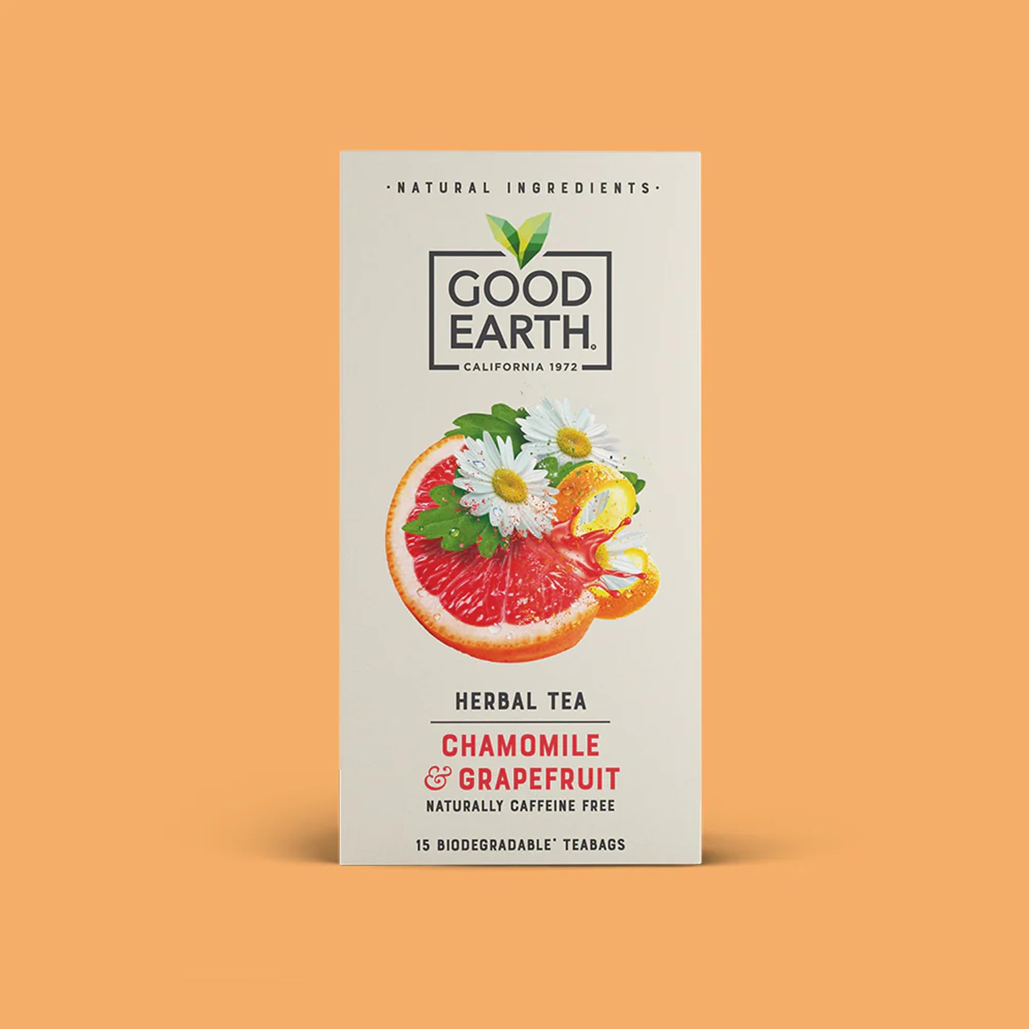 Good Earth Tea Co. Chamomile & Grapefruit Tea Bags - Naturally Caffeine-Free Herbal Infusion 3