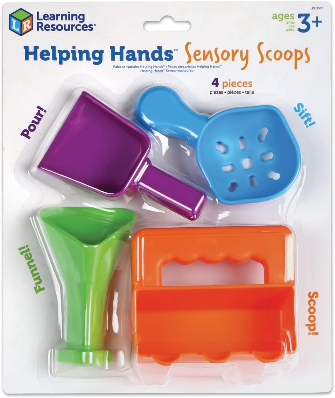 Learning Resources Helping Hands Sensory Scoops - Fine Motor Skills Toy for Ages 3+