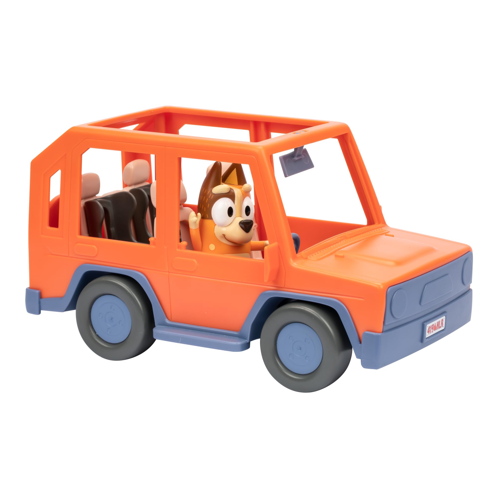 Bluey Heeler Family Road Trip 4WD Vehicle with Articulated Chilli Figure - Ages 3+