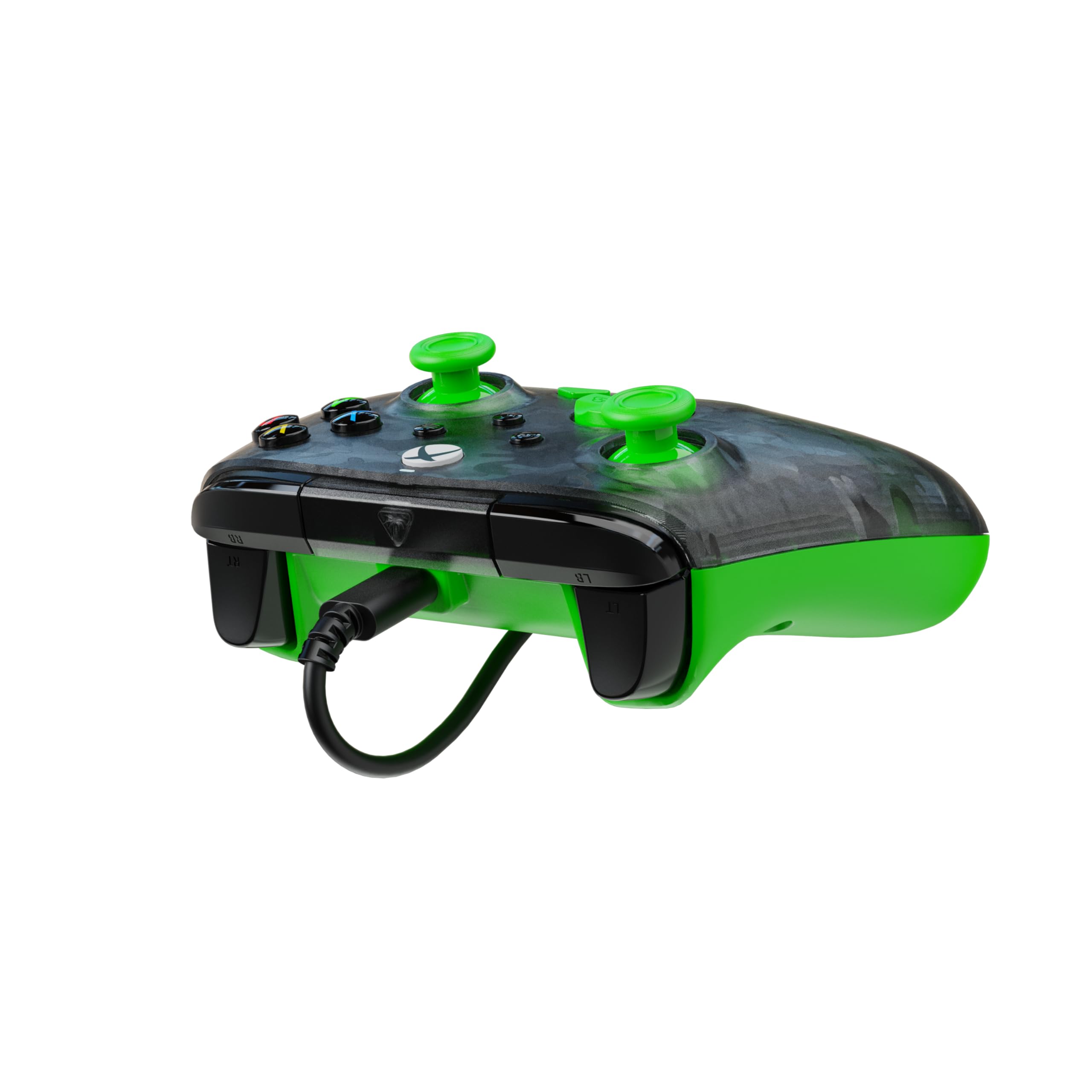 Turtle Beach Rematch Core Green and Ghost Black Camo Wired Gaming Controller with Audio Controls, Rumble Motors and Impulse Triggers – Licensed for Xbox Series X or S, Xbox One and Windows PCs