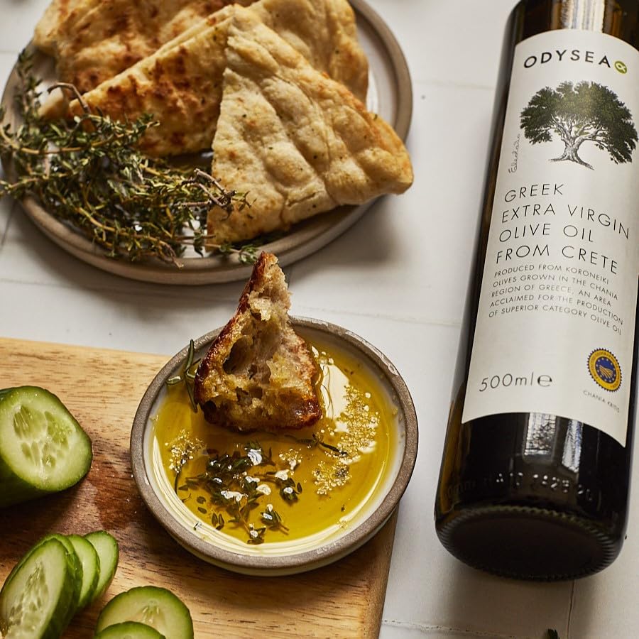 Odysea PGI Extra Virgin Olive Oil, Chania, Glass Bottle, 500ml