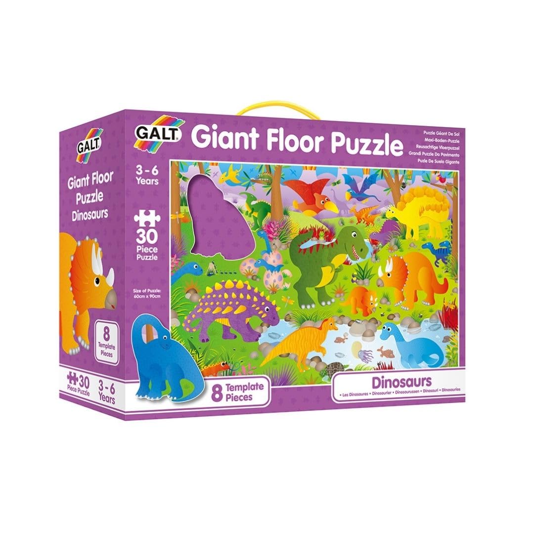 Galt Toys, Giant Floor Puzzle - Dinosaurs, Floor Puzzles for Kids, Ages 3 Years Plus 1