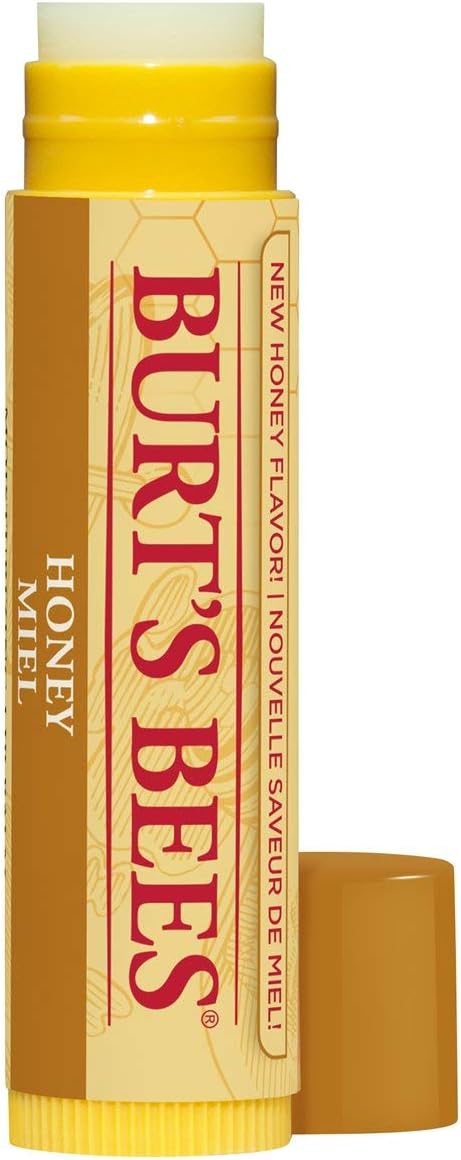 Burt's Bees Honey Lip Balm, 100% Natural Moisturizer with Beeswax & Vitamin E, 4.25g