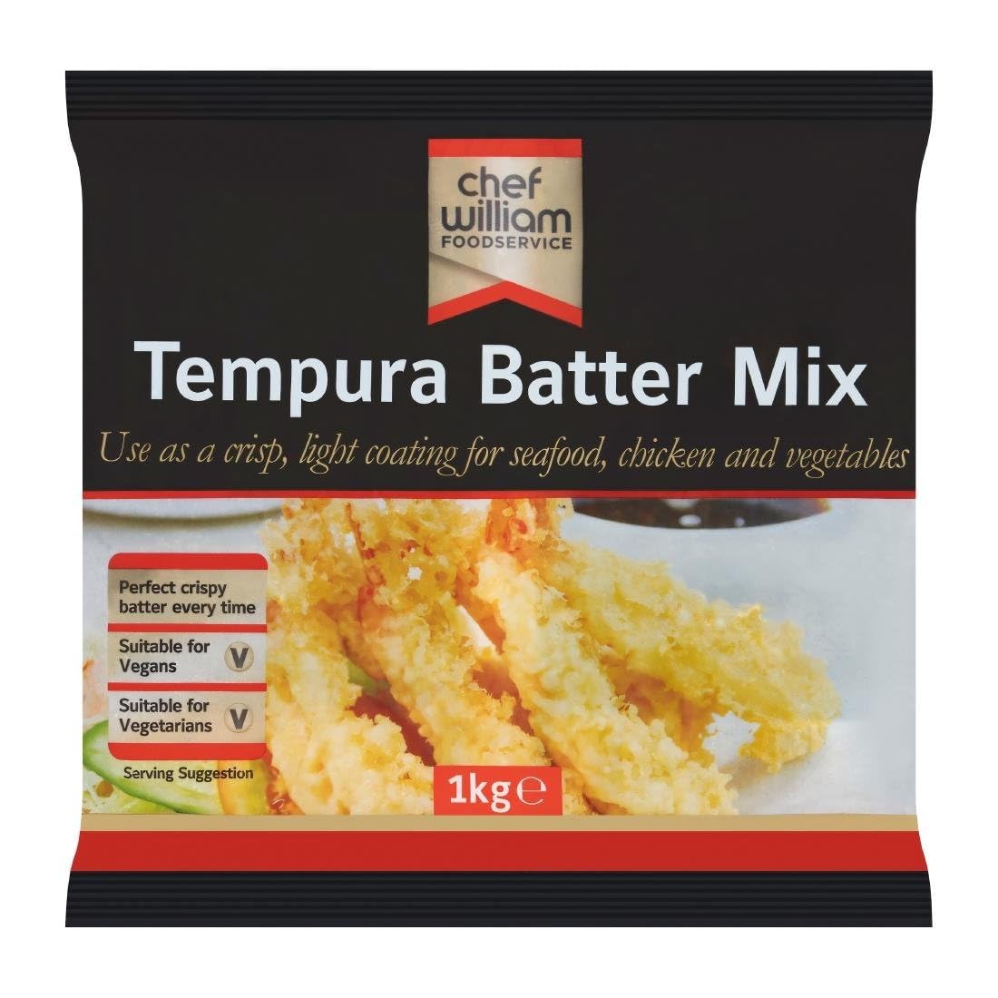 Chef William Tempura Batter Mix - 1kg | Vegan & Vegetarian Friendly 1
