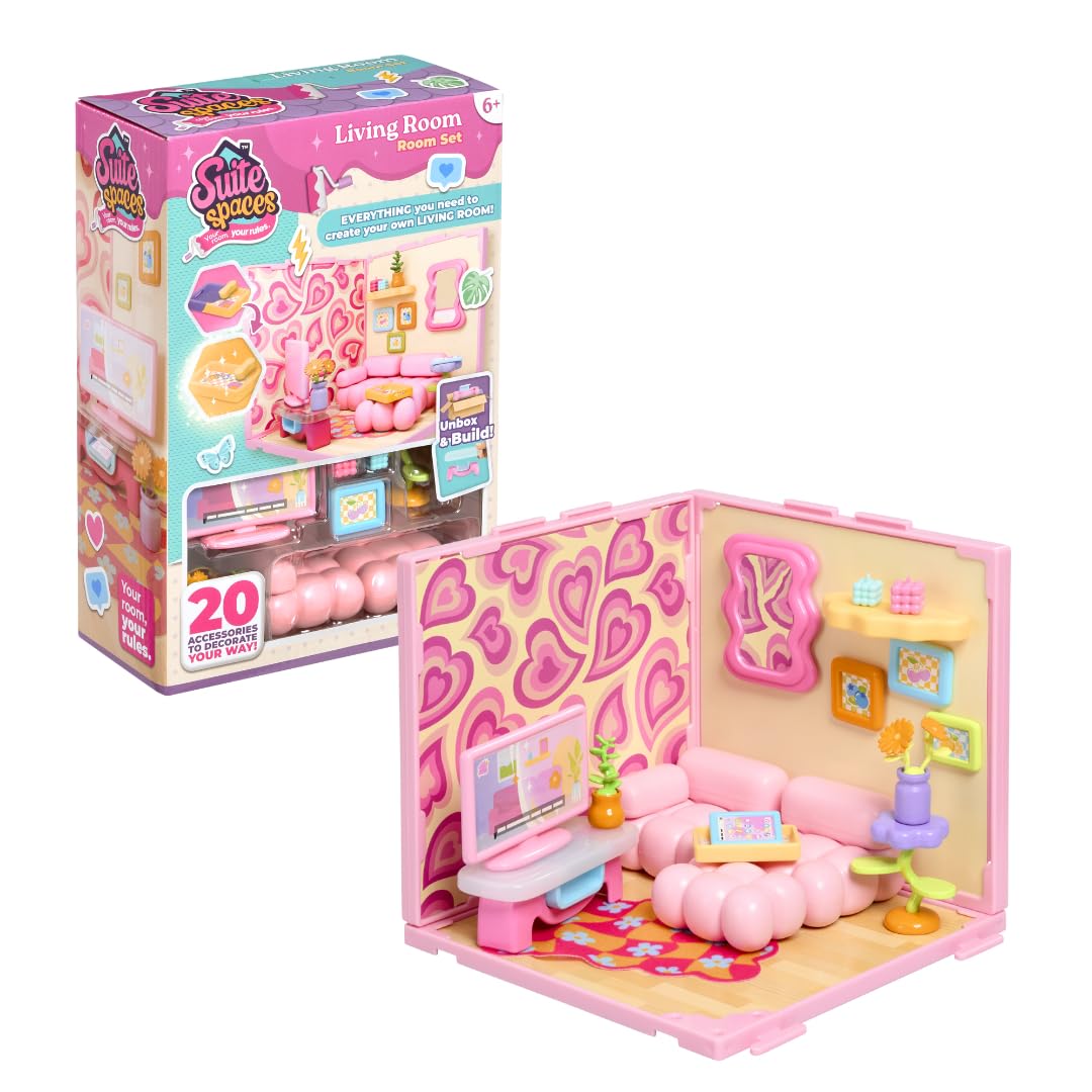 Goliath Suite Spaces Living Room Set - Modular Dollhouse Playset for 6 Years and Up