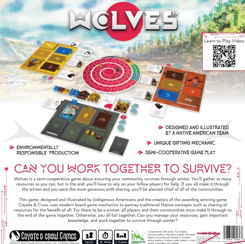 Coyote & Crow Wolves Strategy Board Game 2