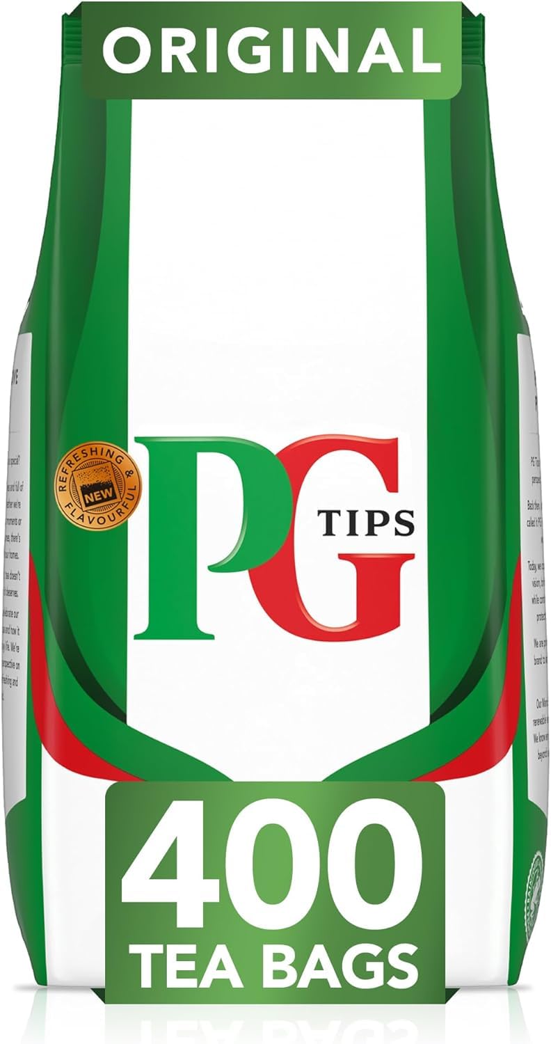 PG Tips - Original Black Tea Bags 400 Count, Full-Bodied & Refreshing