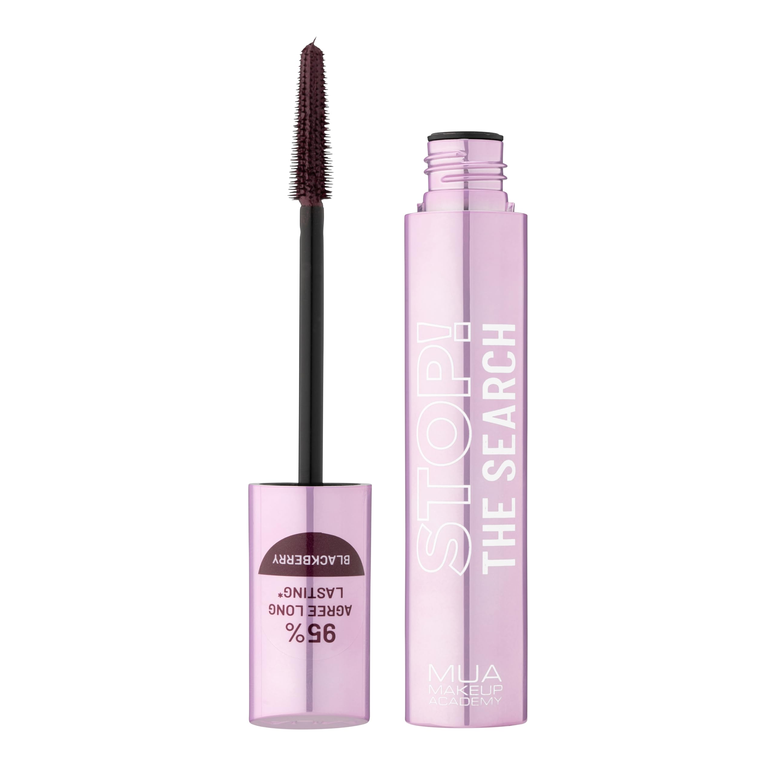 MUA Stop The Search Mascara - Lengthening, Volumizing, Curling | Blackberry | 12 ml