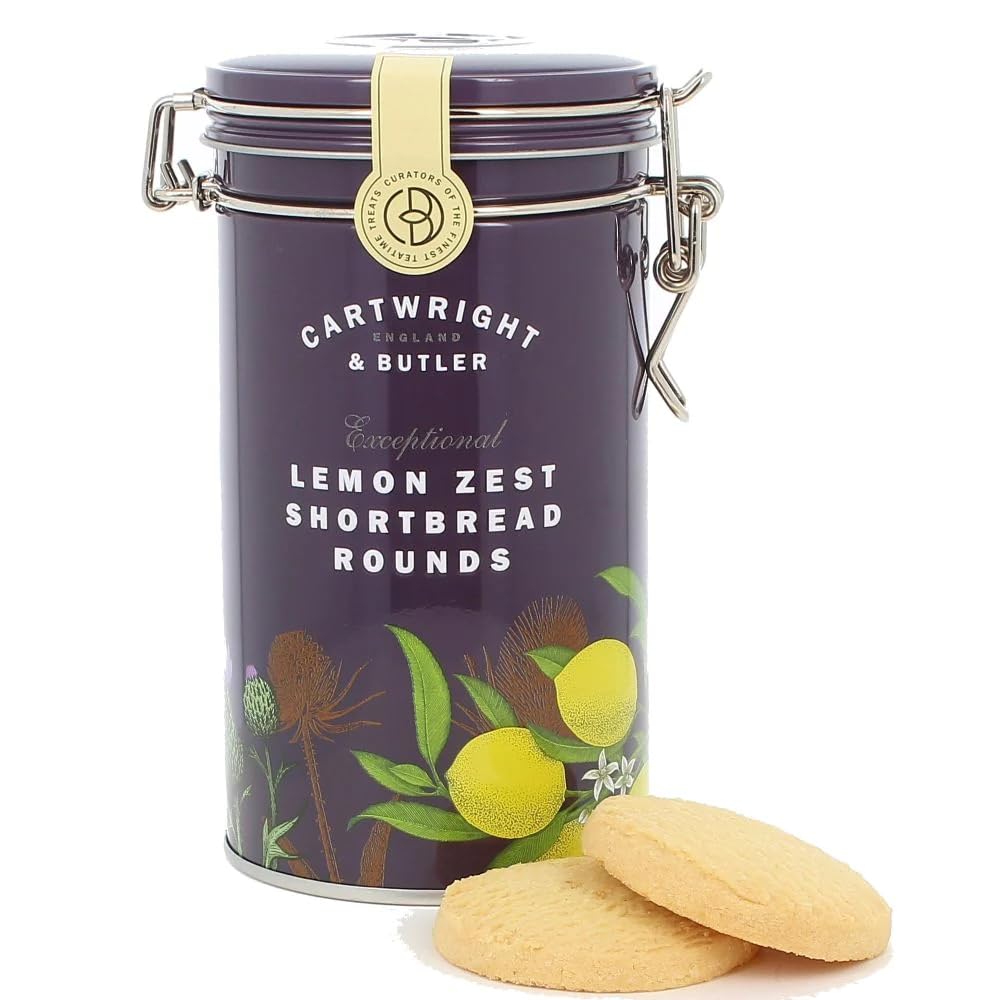 Cartwright & Butler - Lemon Zest Shortbread Rounds Clip-Lid Tin 4