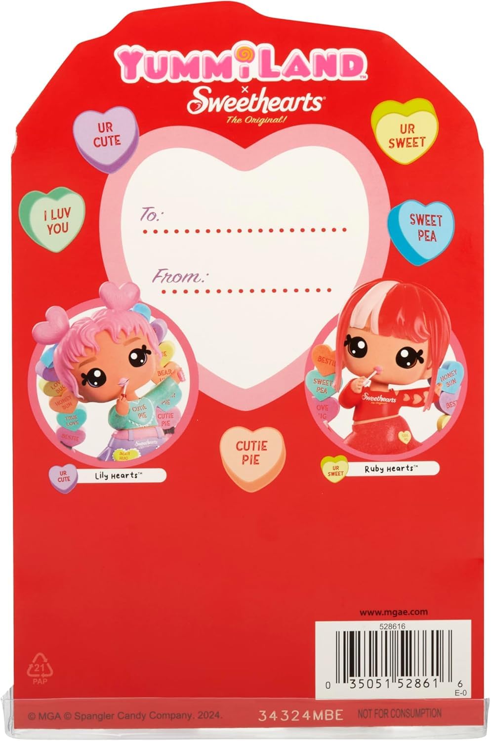 Yummiland x Sweethearts Lip Gloss Doll - Lily Hearts - DIY Lip Gloss Kit & Customizable Fashion Doll for Kids Ages 4+