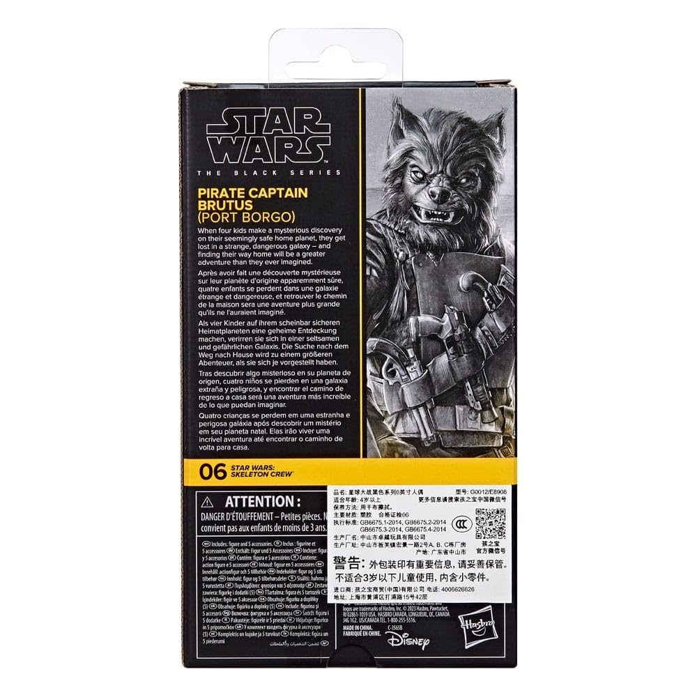 Star Wars The Black Series Pirate Captain Brutus (Port Borgo) 15-cm Action Figure - Ages 4+ 5