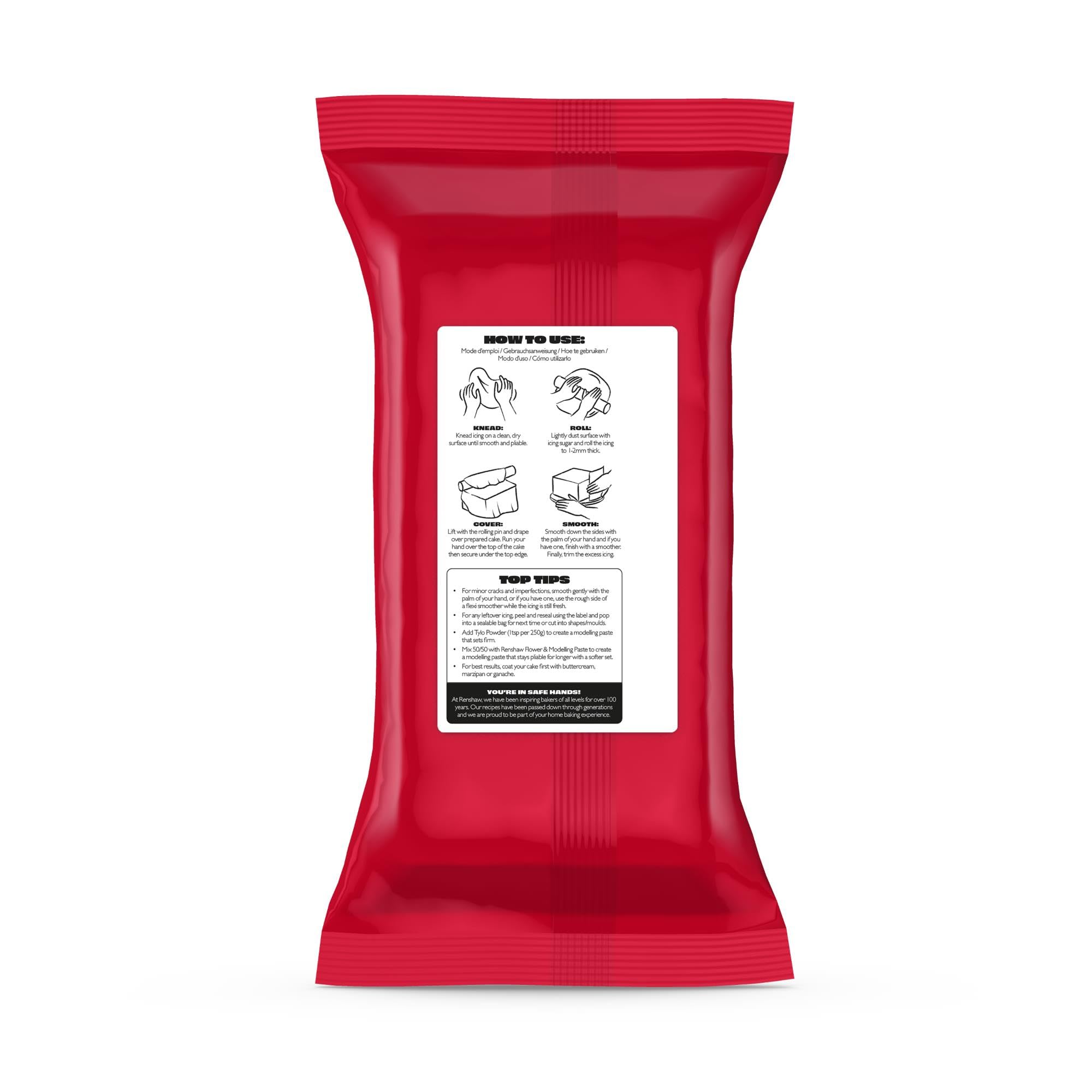 Renshaw - Extra Stretch Marshmallow Flavoured Ready to Roll Fondant Icing, 1 kg