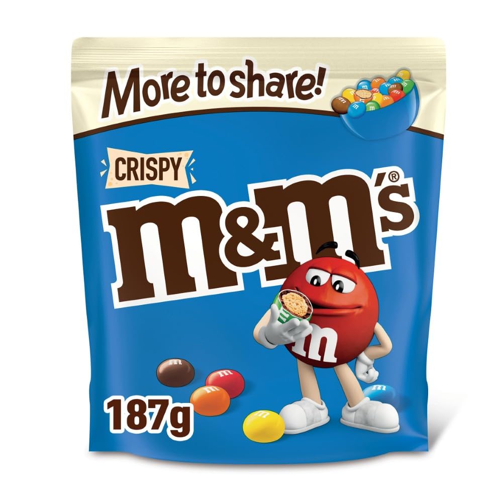 M&M's Crispy Chocolate More to Share Pouch 187g