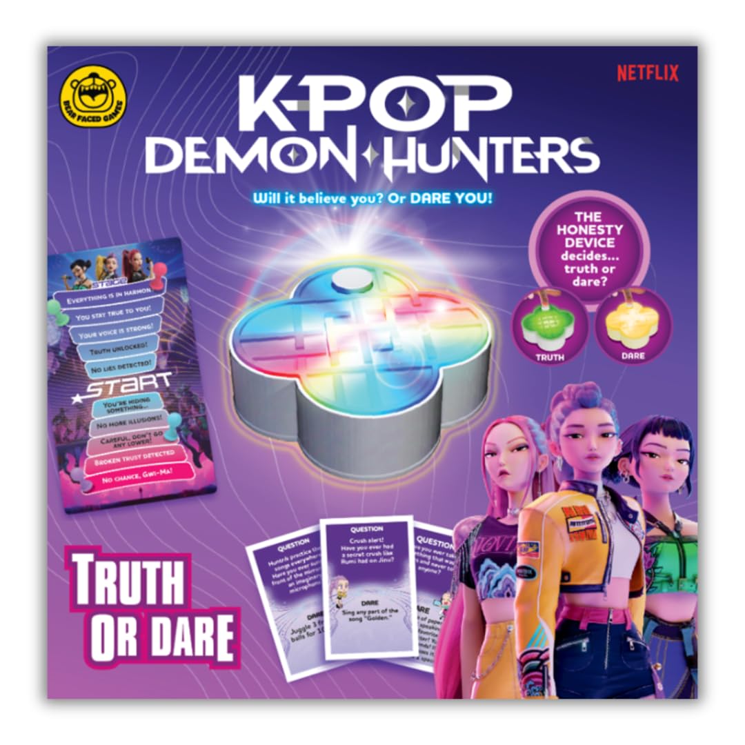 KPop Demon Hunters Truth or Dare Card Game - Fun for Ages 8+ | Spanish Language