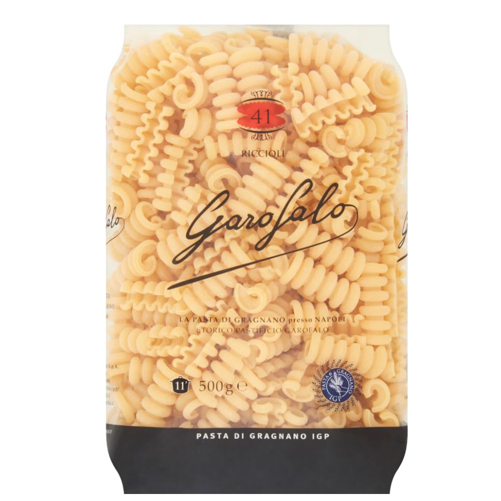 Garofalo Riccioli Pasta - 500g | Bronze Die Cut | High Protein Durum Wheat 1