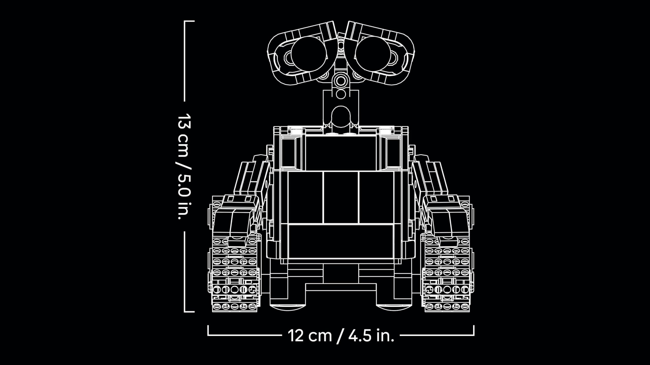LEGO Disney Pixar WALL-E and EVE Building Set - 811-Piece Display Model for Adults 7