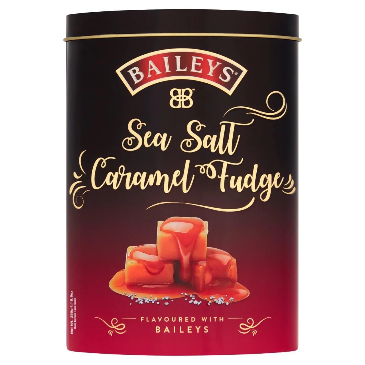 Gardiners of Scotland Baileys Sea-Salt & Caramel Luxury Fudge Tin 250g