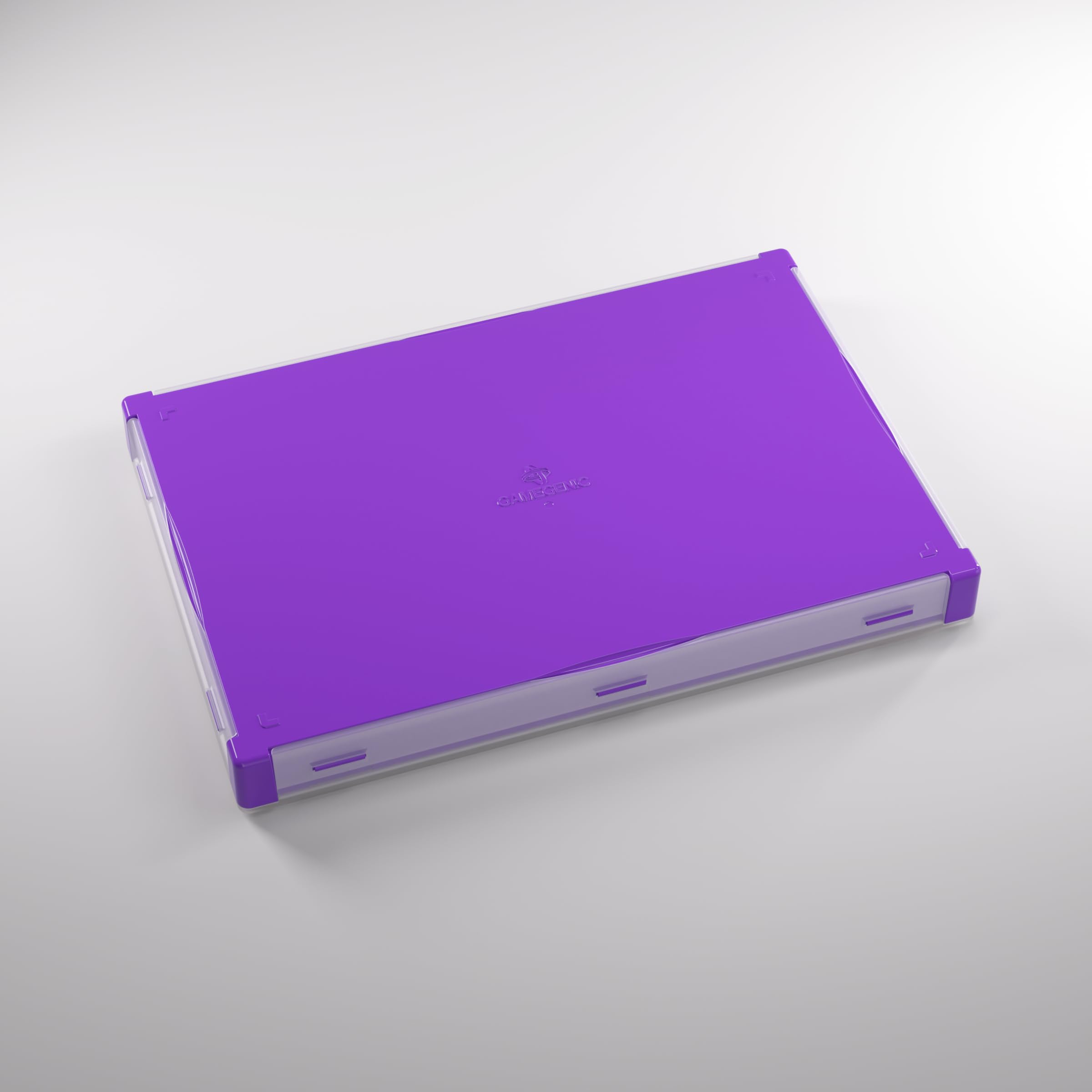 Gamegenic Token Silo XL Purple/Orange – 15-Compartment Board Game Organizer with Removable Trays