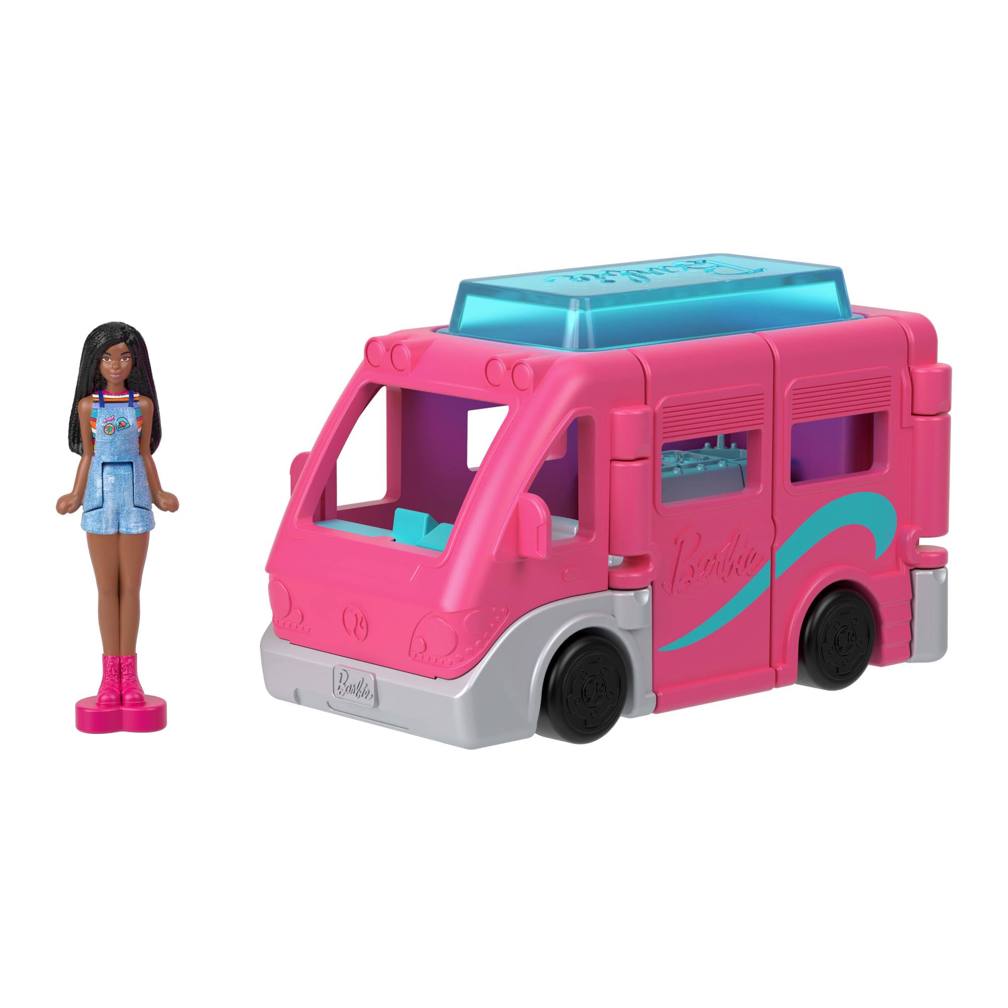 Barbie Mini BarbieLand 4-Pack Doll & Toy Vehicle Set with 4 1.5-inch Dolls 6