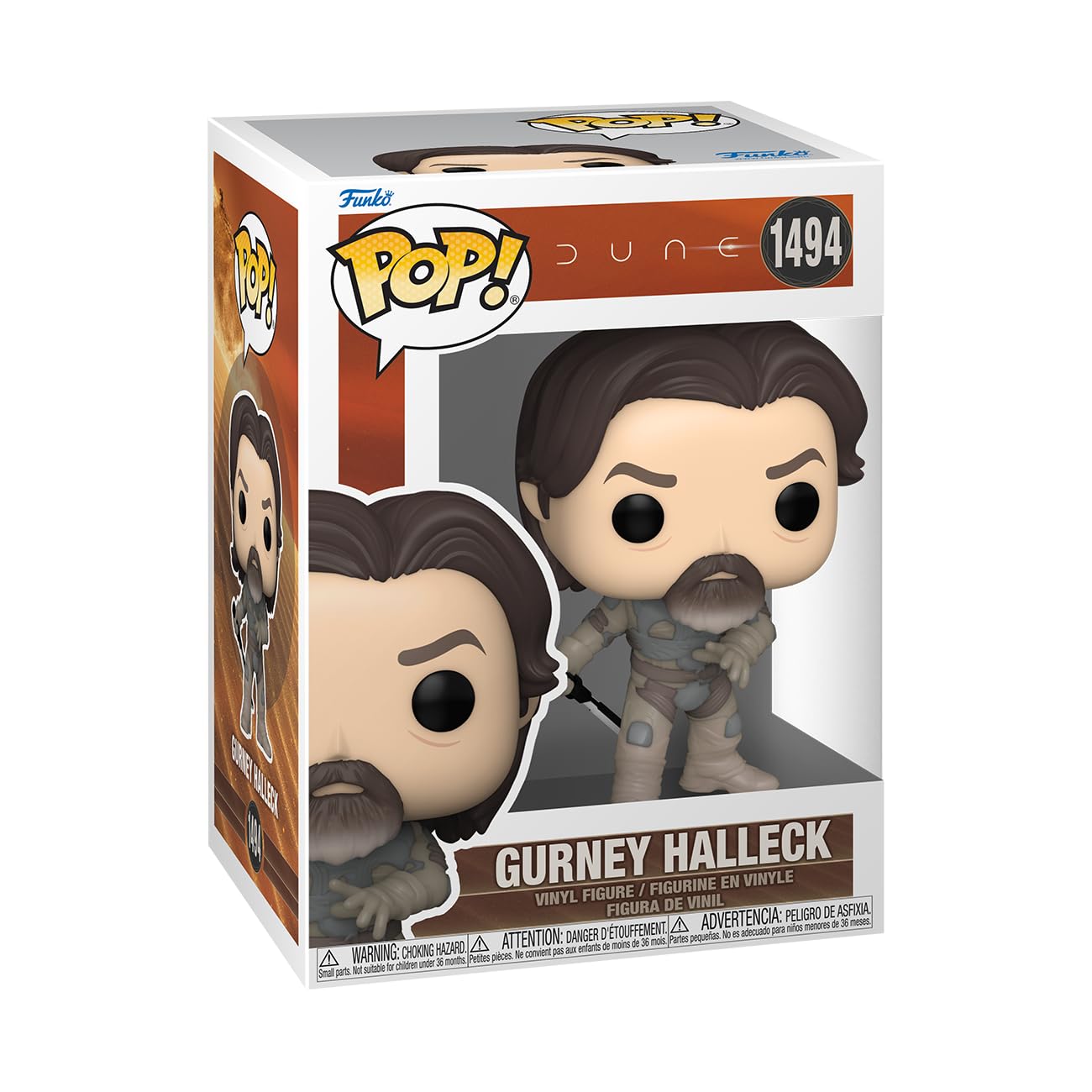 Funko Gurney Halleck - Dune: Part II Chibi Character Figure | 3.75 Inch Vinyl | 2024 Release 1