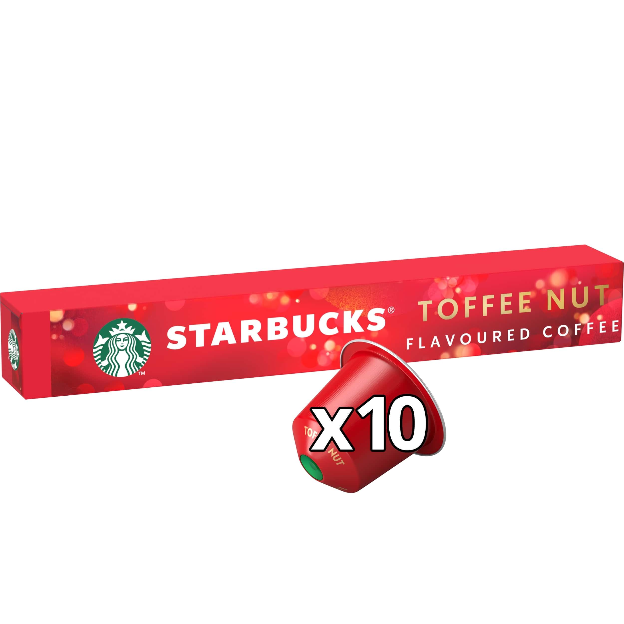 STARBUCKS - Toffee Nut Flavoured Coffee by Nespresso, Blonde Roast, Single-Serve Capsules 4