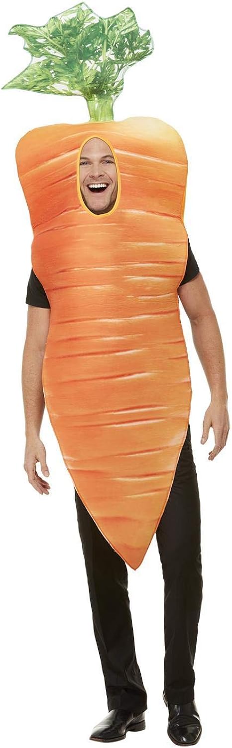 Smiffys Christmas Carrot Costume - Adult Fancy Dress