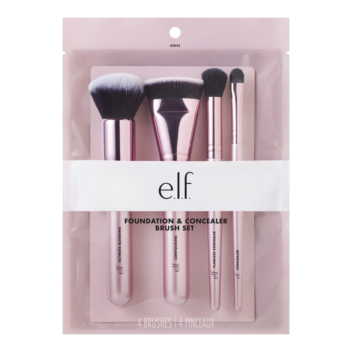 e.l.f. Complexion Perfection Brush Kit - 4-Piece Synthetic Brush Set