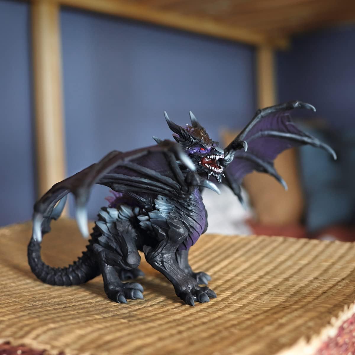 Schleich 70152 Eldrador Creatures Shadow Dragon Figurine - Translucent Black & Purple Dragon for Ages 7+ 5