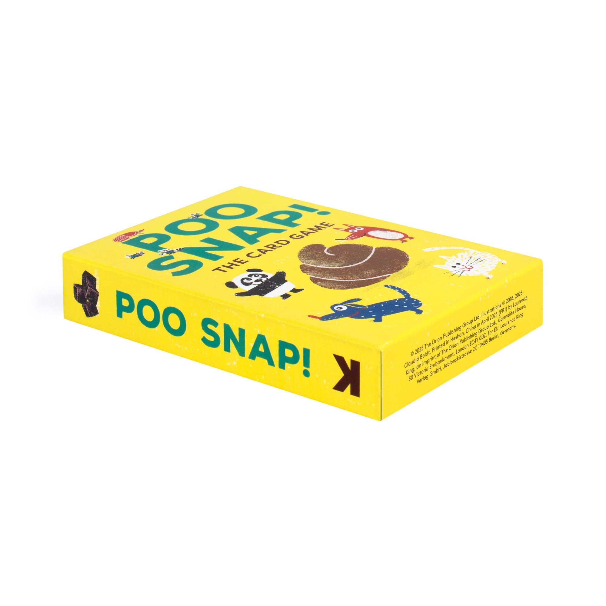 Laurence King Poo Snap! Animal Card Game - Ages 3+ | 11.5 x 8 cm Cards | English Language