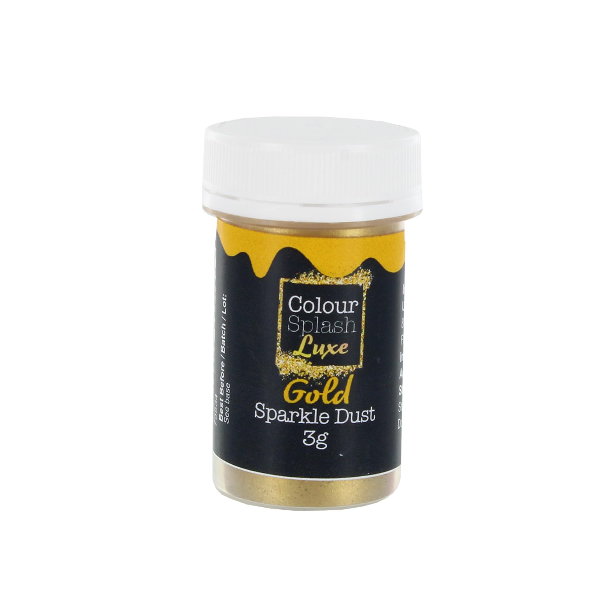Colour Splash Luxe Gold Sparkle Dust - Edible Glitter Powder for Cake Decorating & Baking